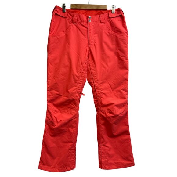 The North Face Hyvent Snow Pants Coral Pink Women's Large Snow Outdoor - Picture 1 of 12